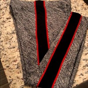 Express, Black,White & Red Leggings